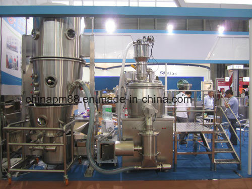 Maquinaria farmacêutica do granulador do secador de leito fluidizado (sistema de granulação de secagem)