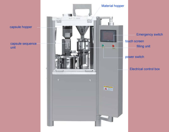 Máquina de enchimento de cápsulas semiautomáticas para laboratório ou fabricação em pequena escala (DTJ)